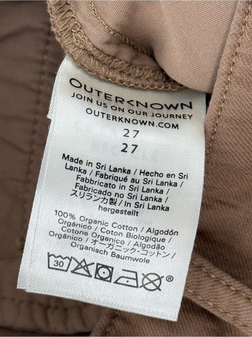 Outerknown Summerland Trouser 27 chestnut brown office tailored old money - Picture 9 of 12